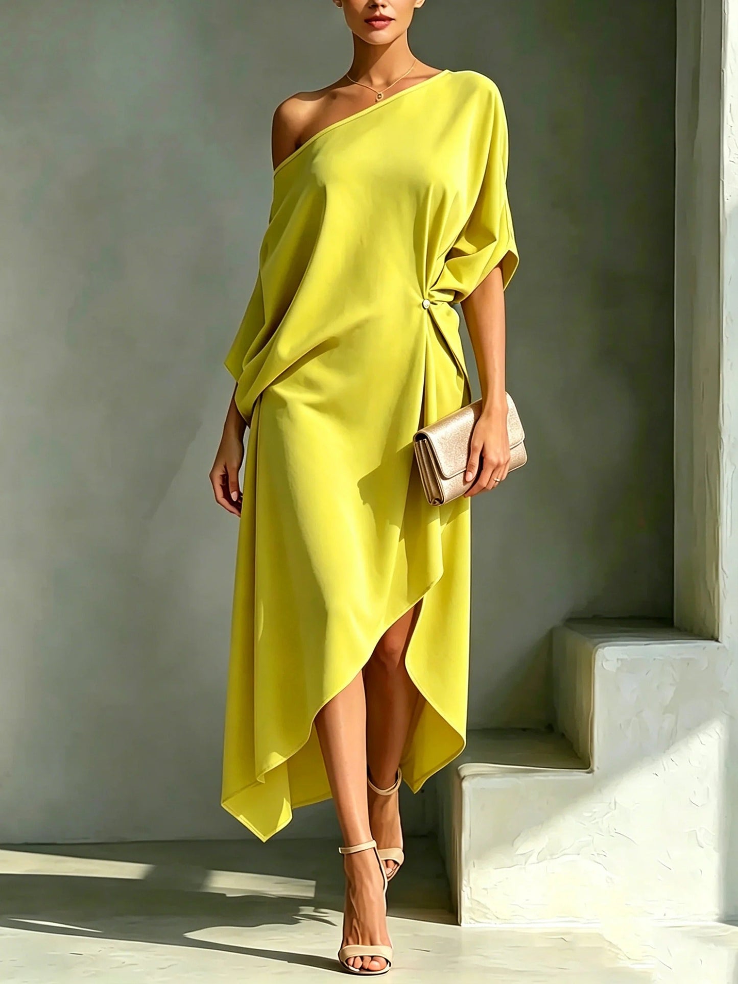 Camila | Elegant asymmetrisk klänning