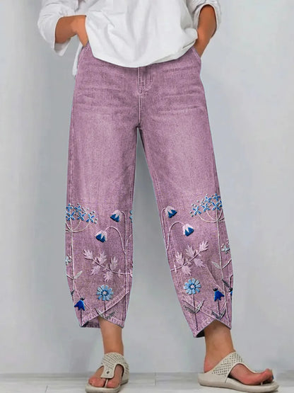 Aven | Broderade byxor casual chic