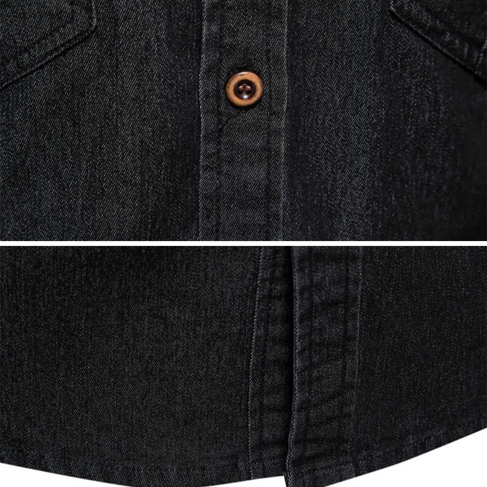 AdaptiveFit | Bomull Denim Skjorta