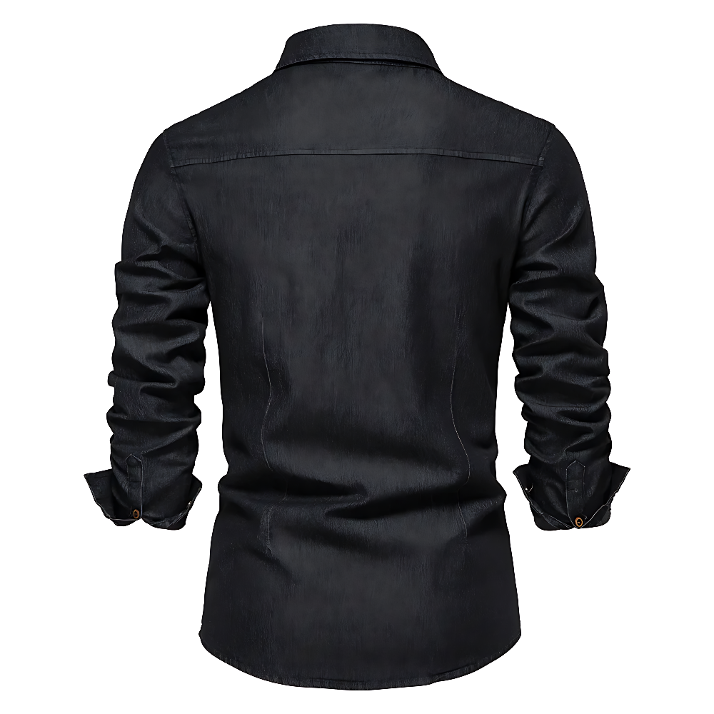 AdaptiveFit | Bomull Denim Skjorta