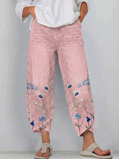 Aven | Broderade byxor casual chic