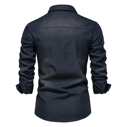 AdaptiveFit | Bomull Denim Skjorta