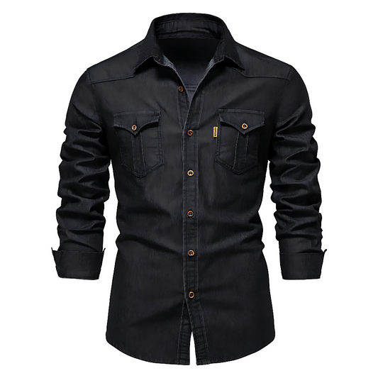AdaptiveFit | Bomull Denim Skjorta